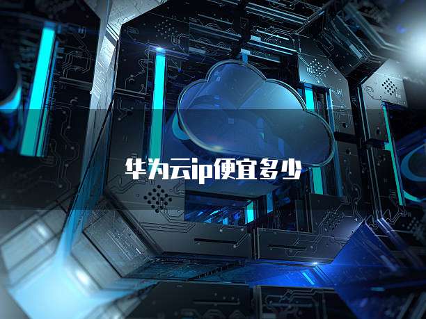 华为云ip便宜多少