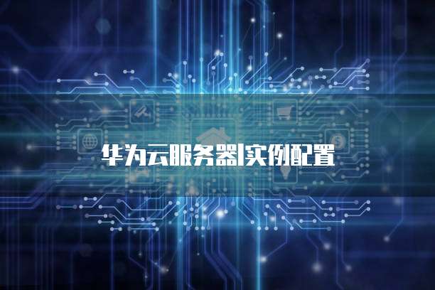 华为云服务器l实例配置