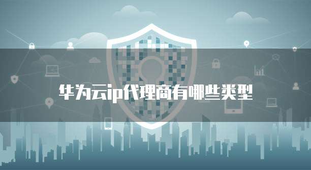 华为云ip代理商有哪些类型