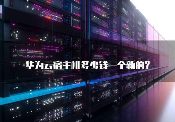 华为云宿主机多少钱一个新的?