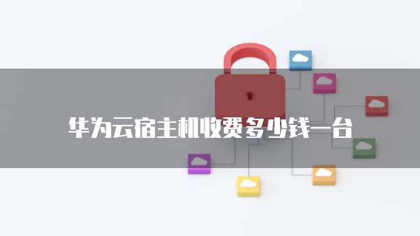 华为云宿主机收费多少钱一台