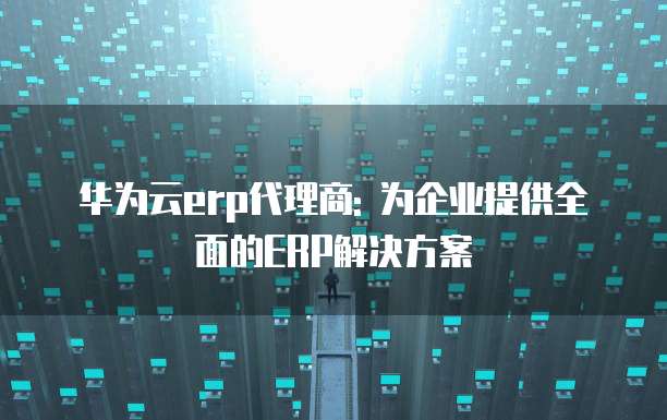 华为云erp代理商: 为企业提供全面的ERP解决方案