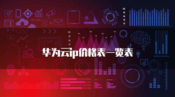 华为云ip价格表一览表