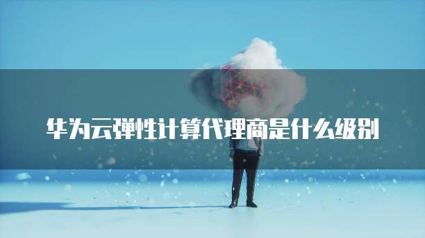 华为云弹性计算代理商是什么级别