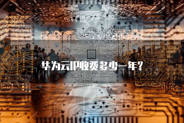 华为云IP收费多少一年?