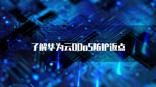 了解华为云DDoS防护返点