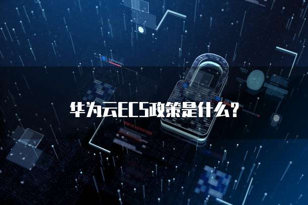 华为云ECS政策是什么?