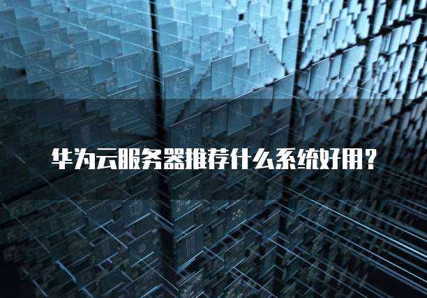 华为云服务器推荐什么系统好用?