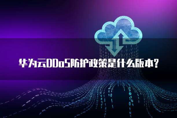 华为云DDoS防护政策是什么版本?