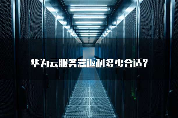 华为云服务器返利多少合适?