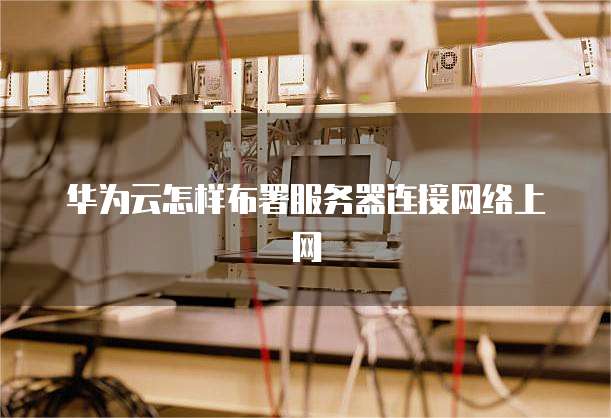 华为云怎样布署服务器连接网络上网
