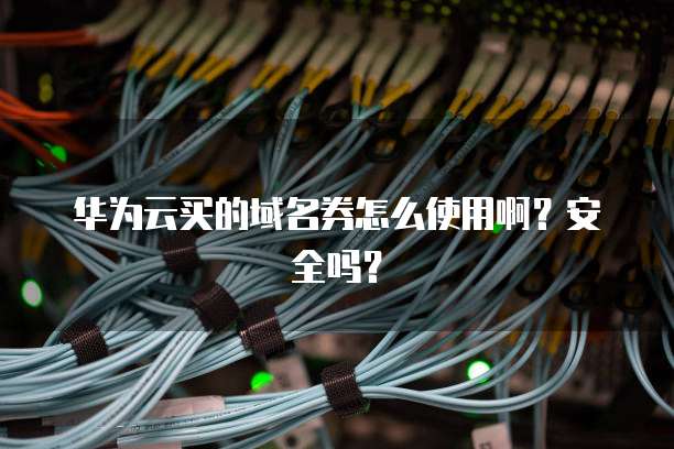华为云买的域名券怎么使用啊？安全吗？