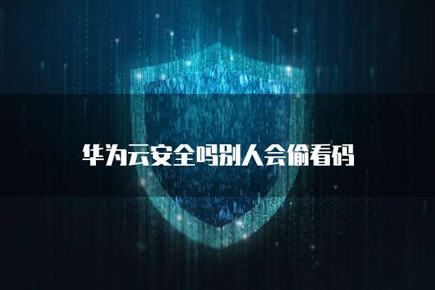 华为云安全吗别人会偷看码
