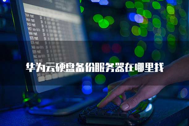 华为云硬盘备份服务器在哪里找