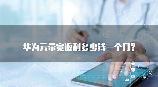 华为云带宽返利多少钱一个月?