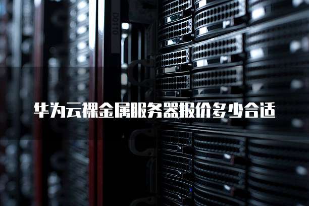 华为云裸金属服务器报价多少合适