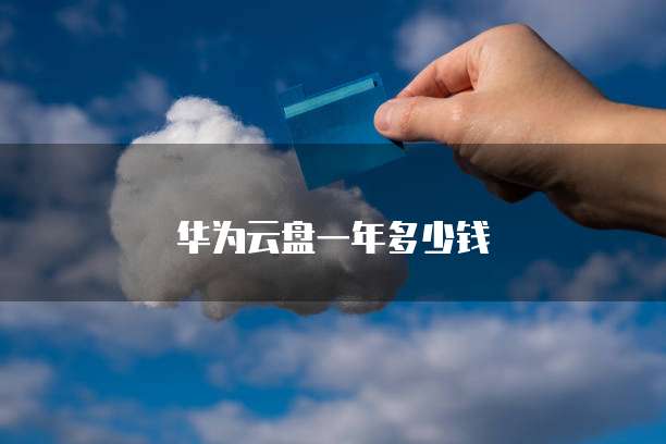 华为云盘一年多少钱