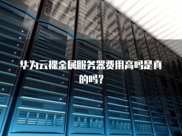 华为云裸金属服务器费用高吗是真的吗?