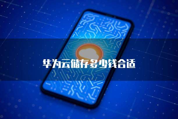 华为云储存多少钱合适