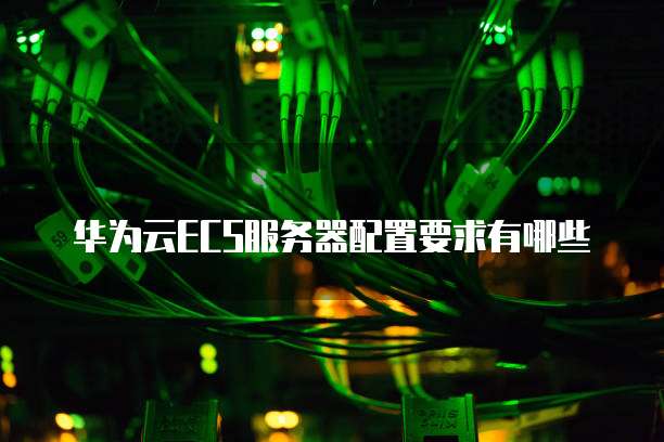 华为云ECS服务器配置要求有哪些