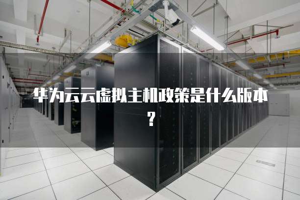 华为云云虚拟主机政策是什么版本？