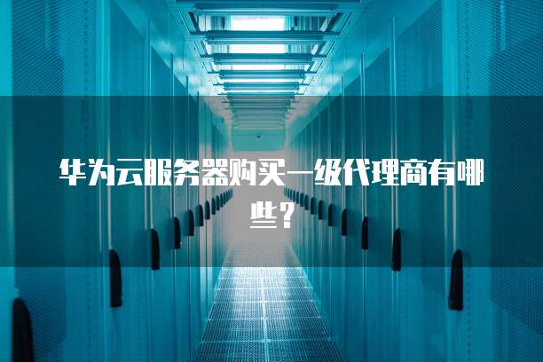 华为云服务器购买一级代理商有哪些？