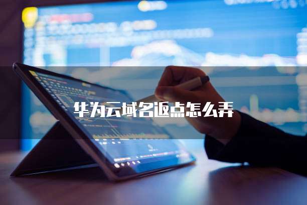 华为云域名返点怎么弄
