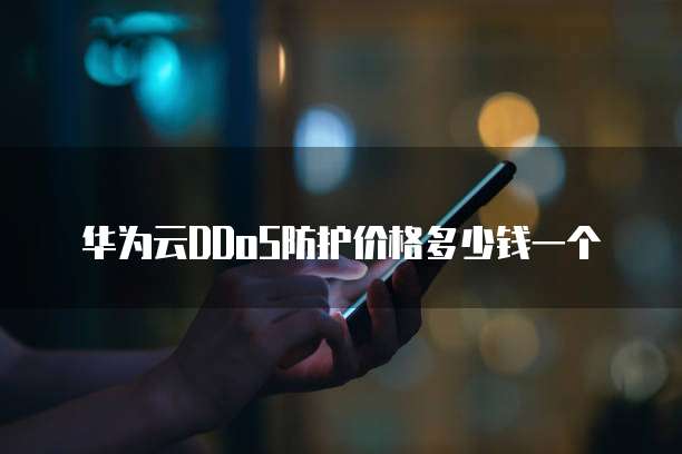 华为云DDoS防护价格多少钱一个