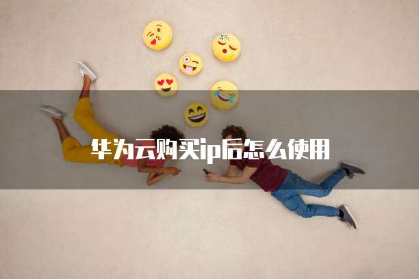 华为云购买ip后怎么使用