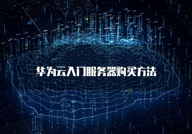 华为云入门服务器购买方法