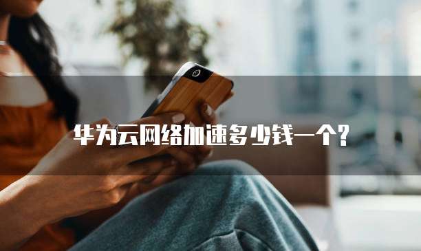 华为云网络加速多少钱一个?