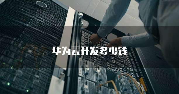 华为云开发多少钱