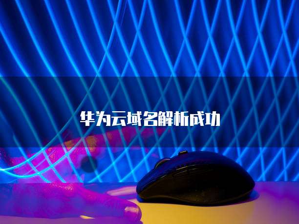 华为云域名解析成功