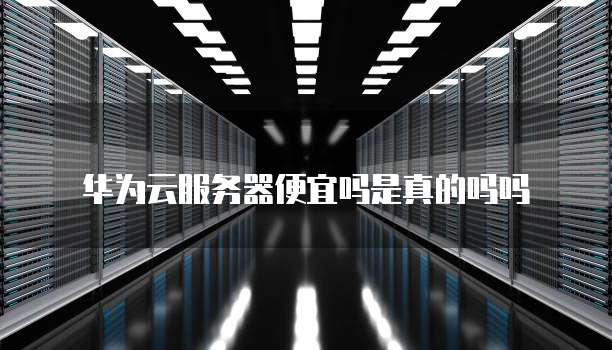 华为云服务器便宜吗是真的吗吗
