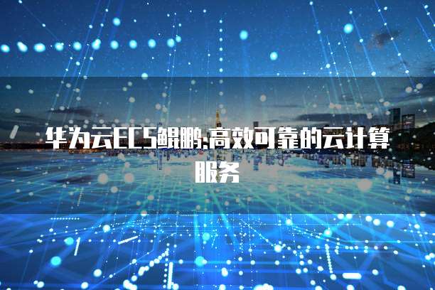 华为云ECS鲲鹏:高效可靠的云计算服务