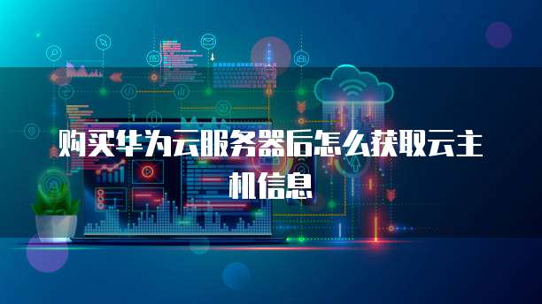 购买华为云服务器后怎么获取云主机信息