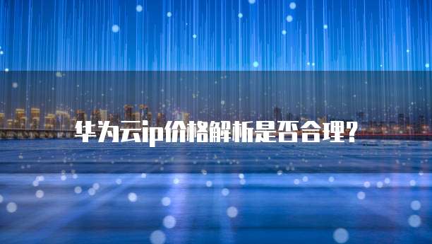 华为云ip价格解析是否合理？