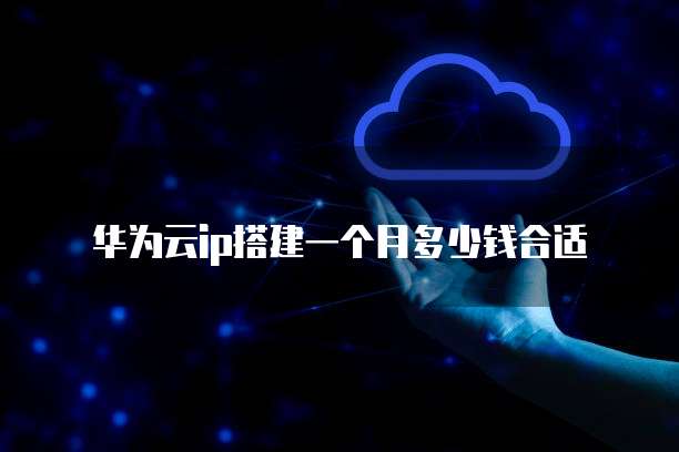 华为云ip搭建一个月多少钱合适