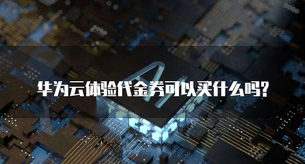 华为云体验代金券可以买什么吗?