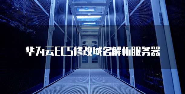 华为云ECS修改域名解析服务器