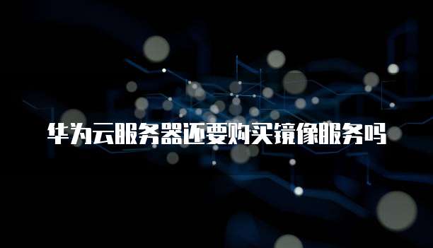 华为云服务器还要购买镜像服务吗