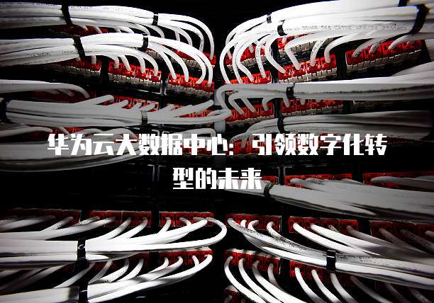 华为云大数据中心:引领数字化转型的未来