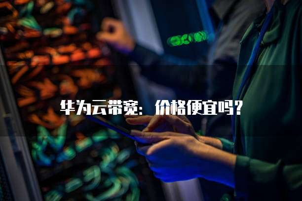 华为云带宽:价格便宜吗?