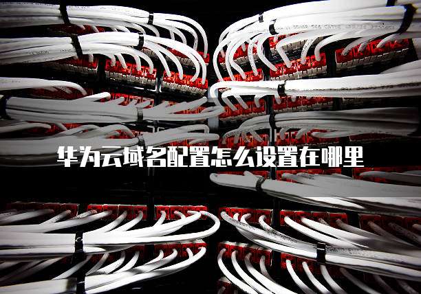 华为云域名配置怎么设置在哪里