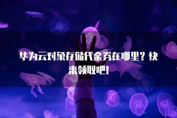华为云对象存储代金券在哪里?快来领取吧!