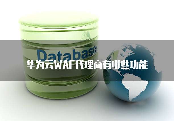 华为云WAF代理商有哪些功能