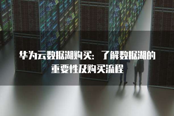 华为云数据湖购买:了解数据湖的重要性及购买流程