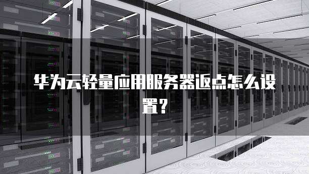 华为云轻量应用服务器返点怎么设置?
