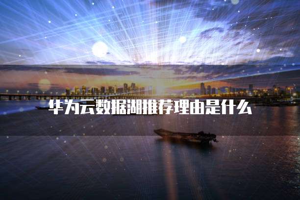 华为云数据湖推荐理由是什么