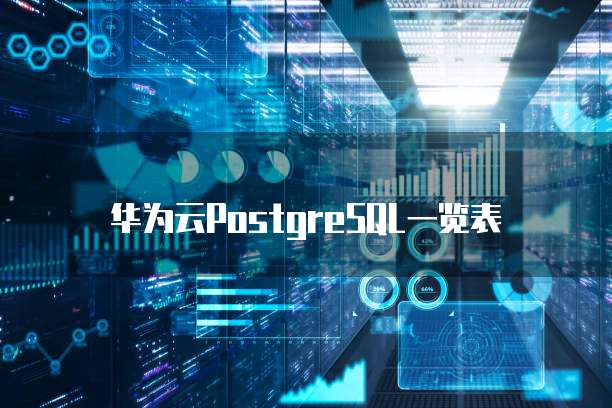 华为云PostgreSQL一览表